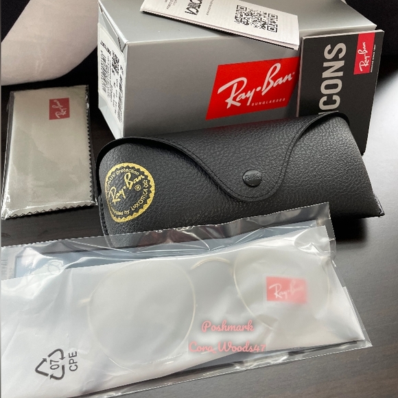 RayBan Round Metal Silver Flash Lenses RB3447 Silver Frame Unisex New - Picture 11 of 16